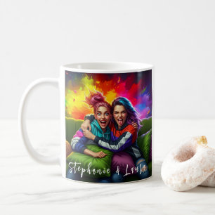 Best Friends Funny Colorful & Inspirational Quote Coffee Mug