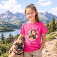 Best Friends fur-ever Dog Photo Pink Girl