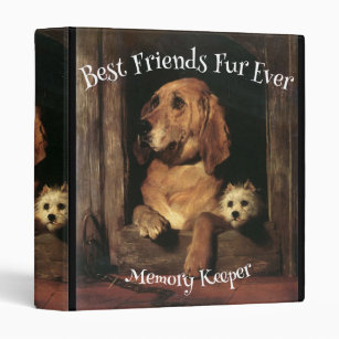 Best friends fur ever Dog print Binder