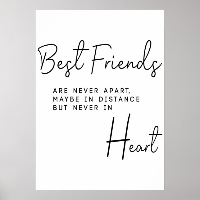 Best Friends Gift for Her Poster (Front)