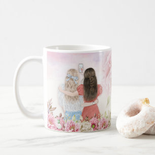 Best friends girls coffee mug