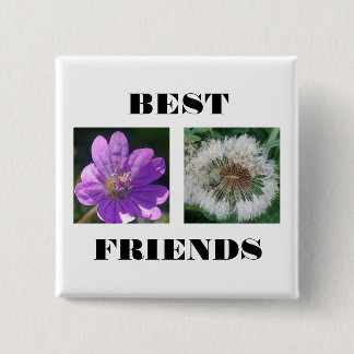 Best Friends Image Tempate 2 Inch Square Button