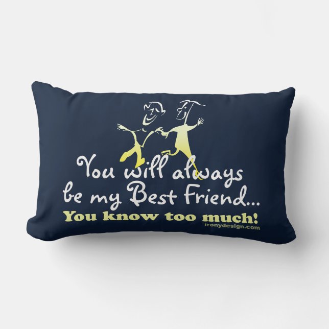 Best Friends Knows Lumbar Pillow (Front)