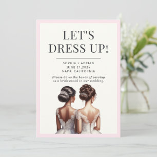 Best Friends Maid of Honor Bridesmaid Proposal Invitation
