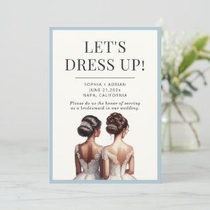 Best Friends Maid of Honour Bridesmaid Proposal Invitation