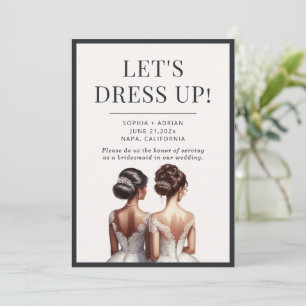 Best Friends Maid of Honour Bridesmaid Proposal Invitation