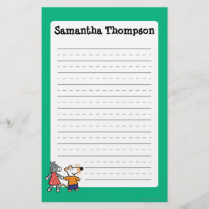 Best Friends Maisy and Dotty Hold Hands Stationery
