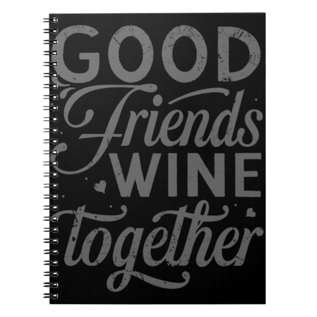 Best Friends Matching Memories Friendship Endless  Notebook (Front)