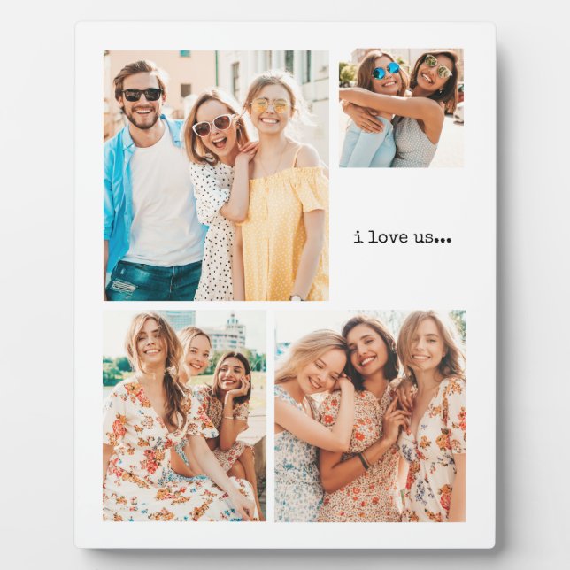 Best Friends Minimal Tabletop Plaque with Easel (Front)