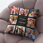BEST FRIENDS Modern Chic Instagram Photo Collage Throw Pillow<br><div class="desc">Custom Besties Photo pillow featuring your own personalized names in an Insta friendly photo collage grid. Perfect gift for a keepsake graduation gift or a sweet birthday surprise for your best friend forever. This is the black version.</div>