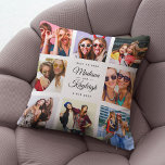 BEST FRIENDS Modern Chic Instagram Photo Collage Throw Pillow<br><div class="desc">Custom Besties Photo pillow featuring your own personalized names in an Insta friendly photo collage grid. Perfect gift for a keepsake graduation gift or a sweet birthday surprise for your best friend forever.</div>