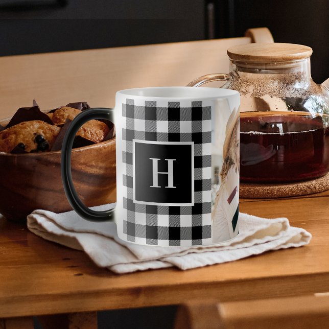 Best Friends Modern Monogram Photo Keepsake Mug (Creator Uploaded)
