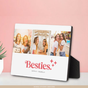 Best Friends Modern Photo Collage Plaque