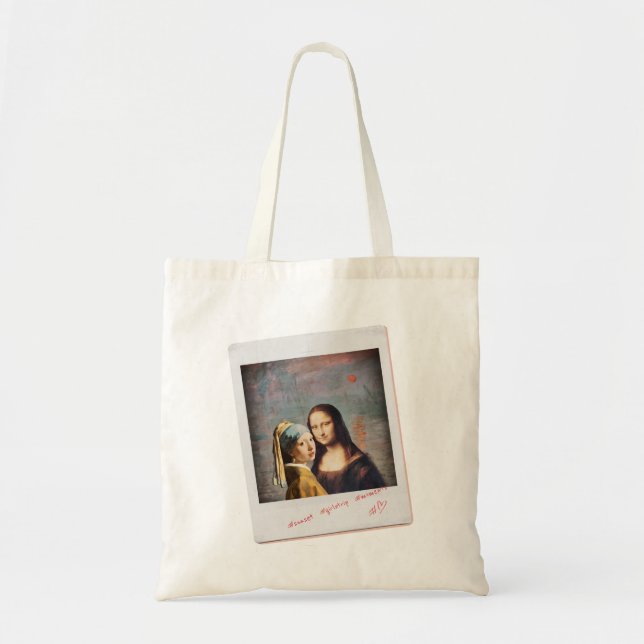 Best Friends, Mona Lisa - Da Vinci Tote Bag (Front)