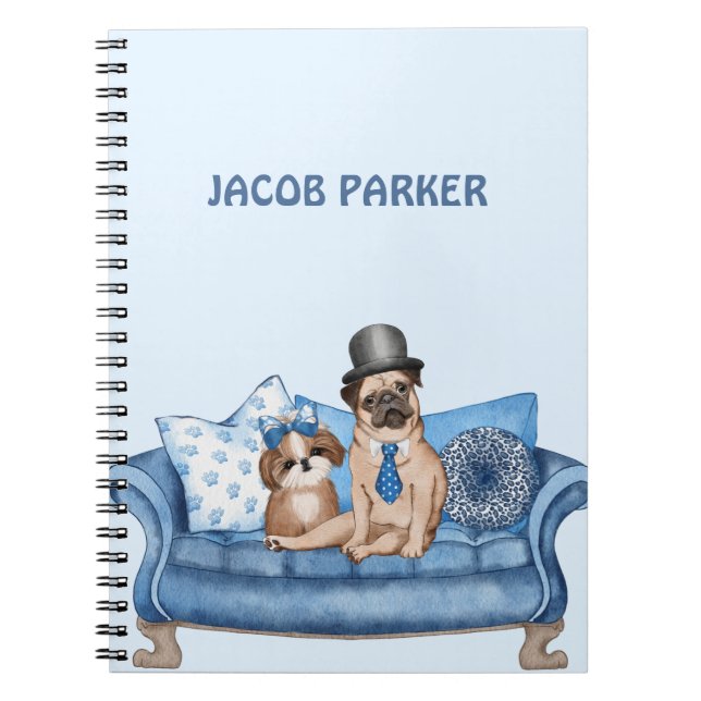 Best Friends on the Couch Notebook (Front)