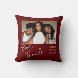 Best Friends One Photo Throw Pillow