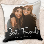 Best Friends Personalized Friendship 2 Photo Throw Pillow<br><div class="desc">Celebrate your best friend and friendship with a custom photo keepsake pillow. Whether it's a birthday or Christmas , this best friends pillow is a wonderful gift that will be treasure for years to come. Quote : " God made us Best Friends, because he knew our mom's couldn't handle us...</div>