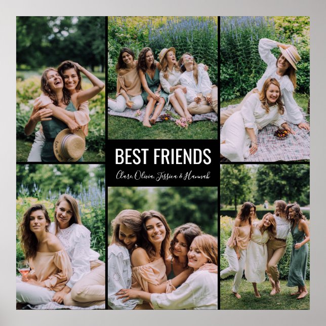 Best Friends Personalized Photo Poster (Front)