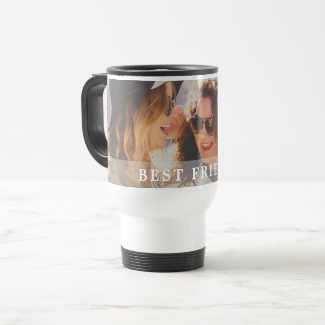 Best Friends Personalized Travel Mug (Front Left)