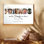 Best Friends Photo Collage Gift Poster<br><div class="desc">This Photo Collage is perfect for Betsy as a gift in her bridal shower. You can customize it with your own photos and dedication.</div>