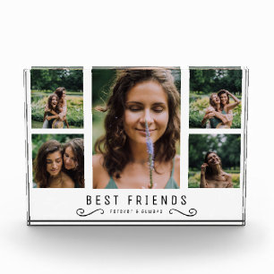 Best Friends Photo Gift For Friends Collage Block