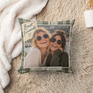 Best Friends Photo Throw Pillow