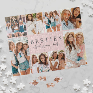 Best Friends Pink BFF Photo Jigsaw Puzzle