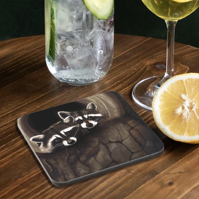 Best Friends Racoons Coaster (Creator Uploaded)