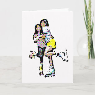 Best Friends Roller Skate Comic Book Card