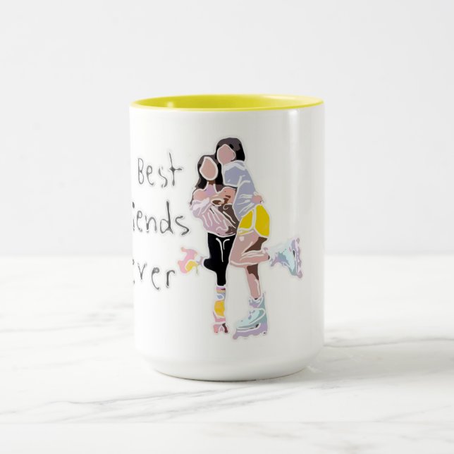 Best Friends Roller Skate Forever Mug (Center)