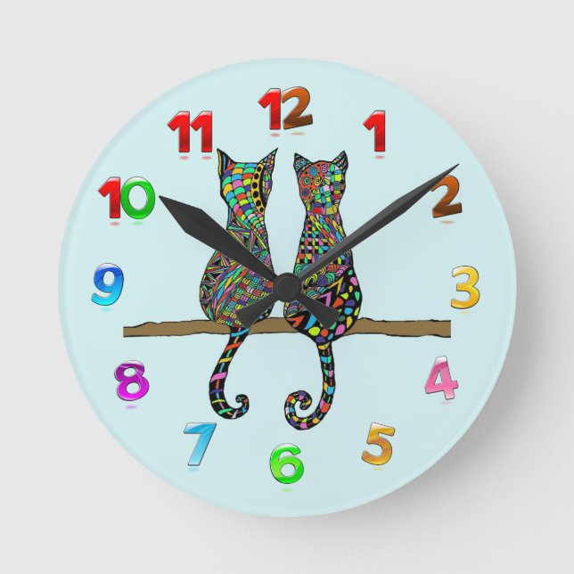 Best Friends Round Clock (Front)