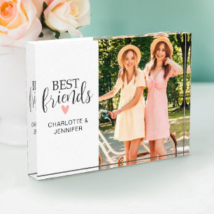 Best Friends Script Keepsake Photo Block