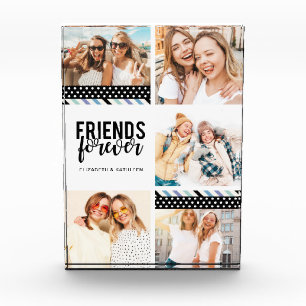 Best Friends Script Photo Collage Block