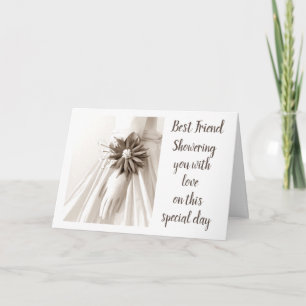 "BEST FRIEND'S SHOWER" CONGRATULATIONS INVITATION