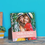 Best friends since BFF friendship photo Plaque<br><div class="desc">Modern BFF photo plaque featuring a trendy caption "Best Friends since" in white modern lettering. Easily customizable by adding your favourite photo and text by editing the template fields.</div>