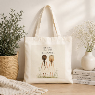 Best Friends Since Personalized Name Tote Bag