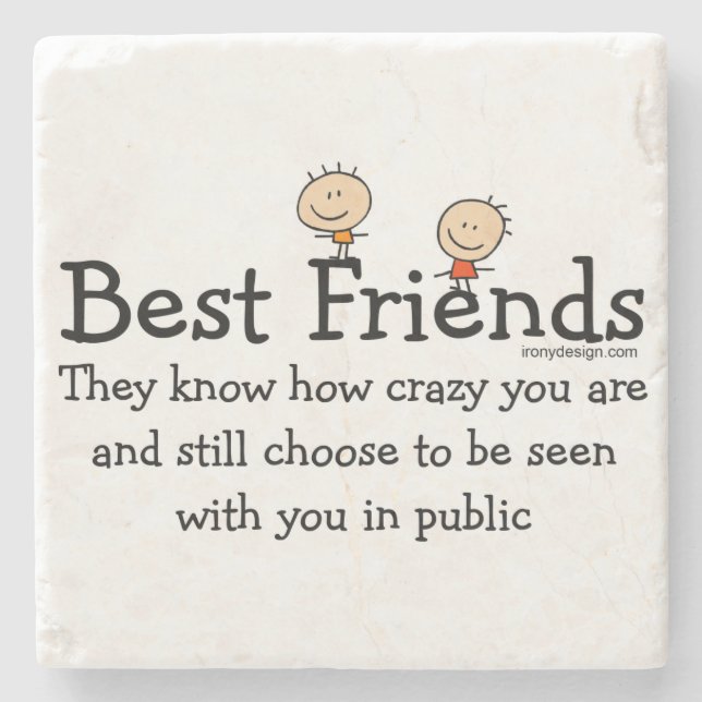 Best Friends Stone Coaster (Front)