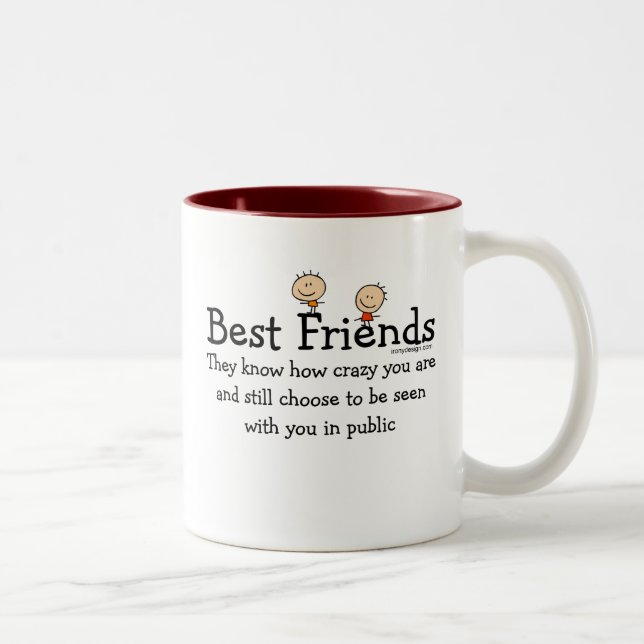 Best Friends Two-Tone Coffee Mug (Right)