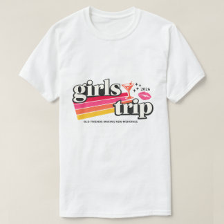 Best Friends Vacation | Girls Trip 2026 Retro T-Shirt