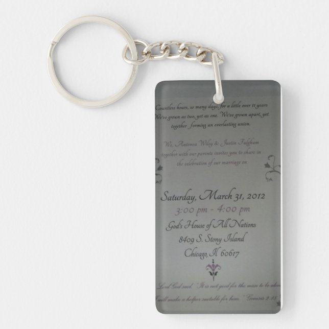 Best Friends who got Married Keychain (Front)