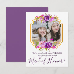 Best Friends Will You be My Maid of Honour Card
