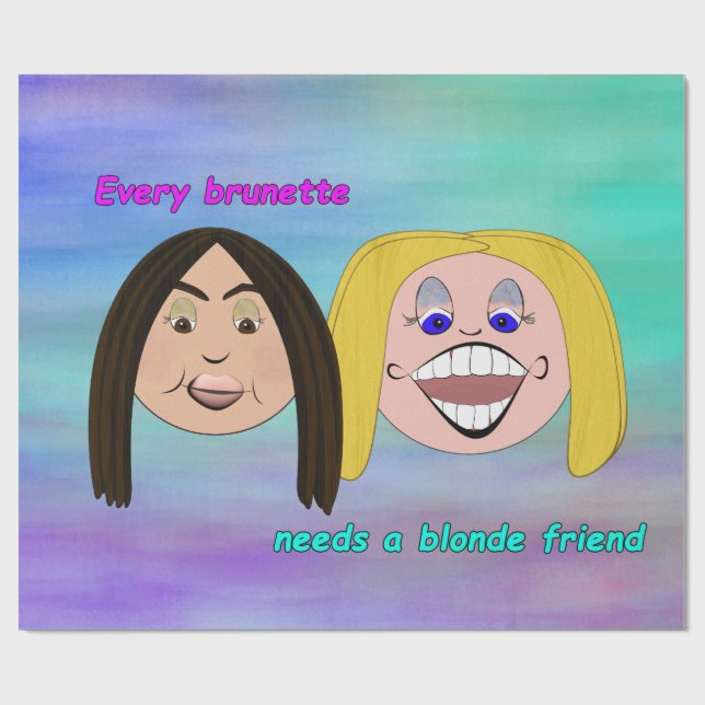 Best Friends Wrapping Papper Paper (Flat)