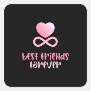 Best Friendship Forever Square Sticker