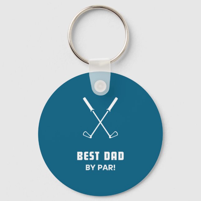 Best Funny Dad Par Father's Day Simple Keychain (Front)