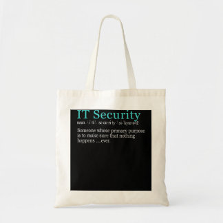 Best Funny IT Security Cybersecurity Definition Gi Tote Bag