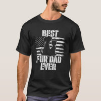 Best Fur Dad Ever Papa Usa Flag Best Dog & Cat Own