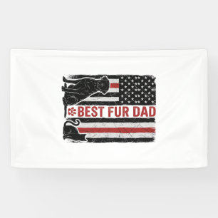 Best Fur Dad Vintage Flag Dog Cat Shirt Design_1 Banner