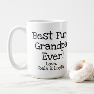 best fur-grandpa ever with picture coffee mug