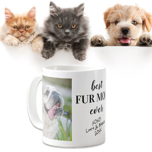 Best Fur Mom Ever Photos Personalized Coffee Mug