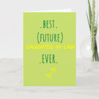Best Future Daughter In-law Ever Wedding Gift